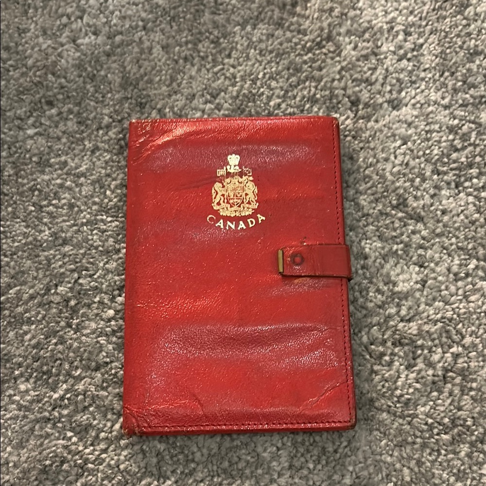 Red Canada Passport Holder
